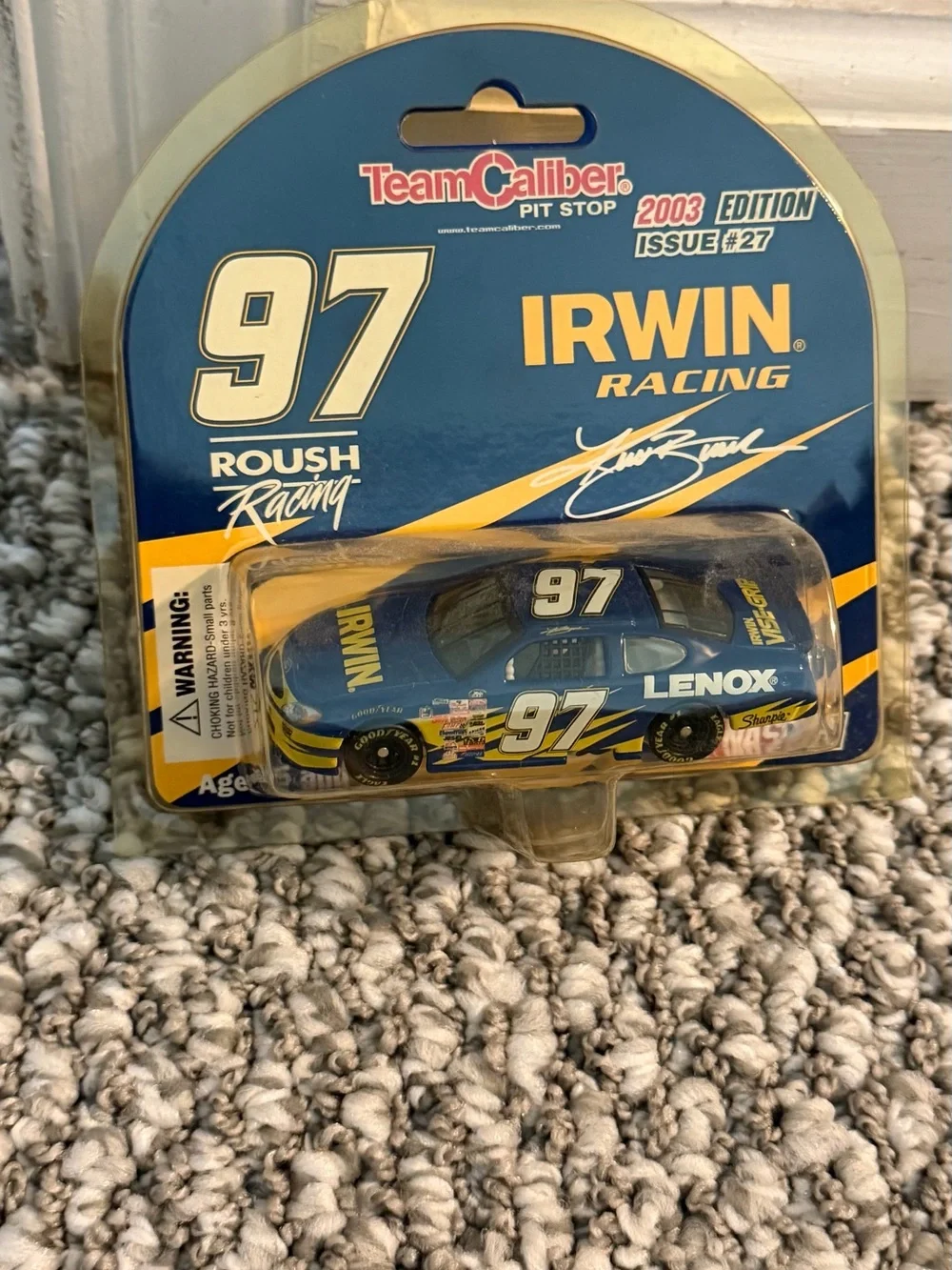 Team Caliber Irwin Racing #97 Die-Cast Toy Car - Blue New in package